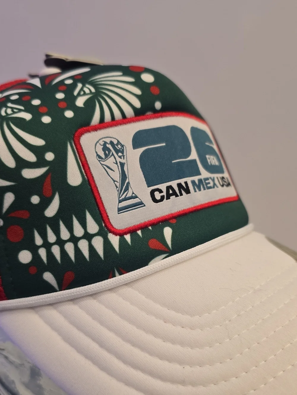 Fifa World Cup Mexico Baseball Cap Red Green Hat New Soccer Offically Licensed - Picture 4 of 6